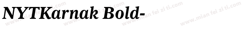 NYTKarnak Bold字体转换